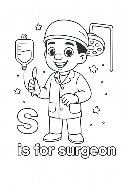 I’m Going Places: Alphabet of Careers A–Z Coloring Book